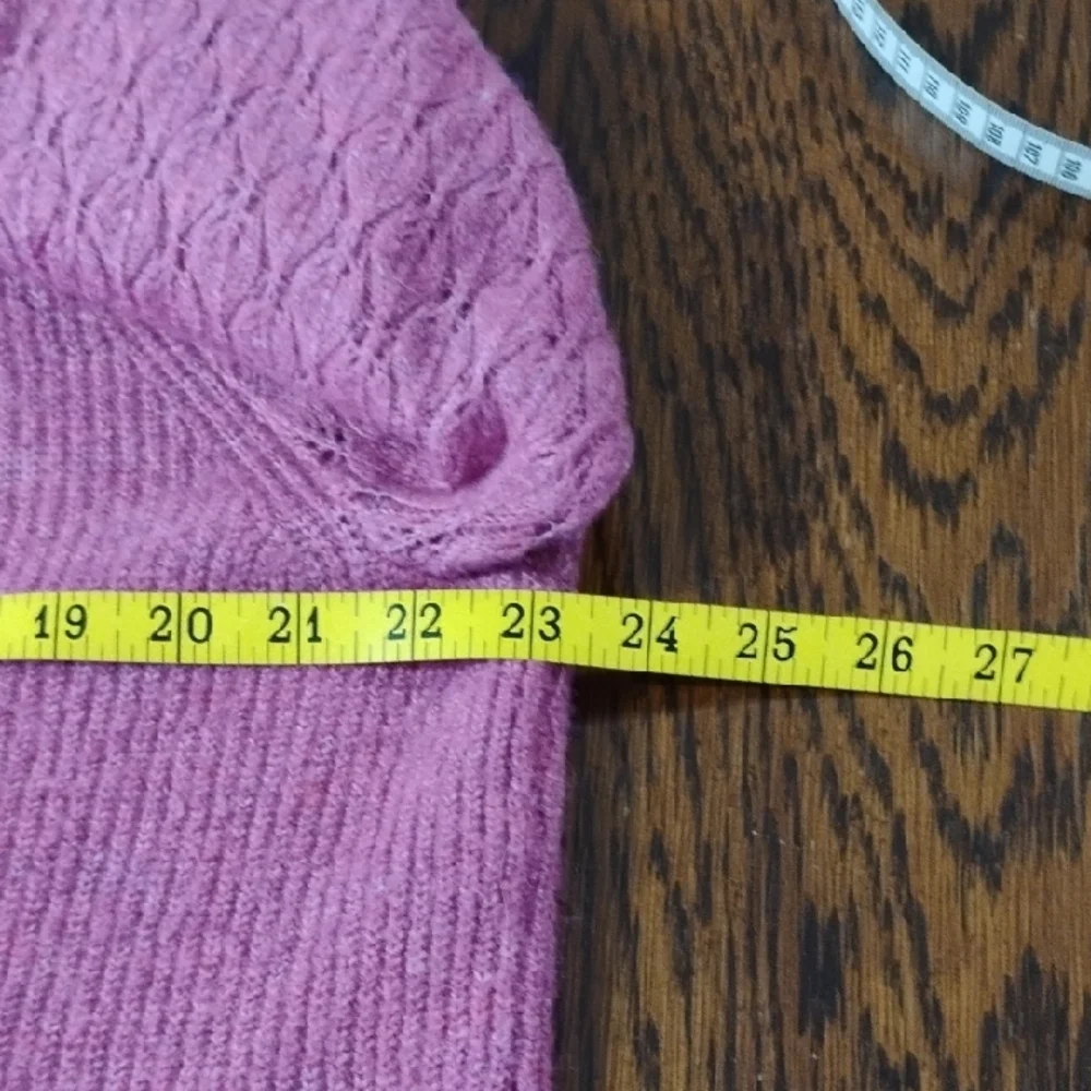 Les Serein Fuchsia Cardigan Sweater - Picture 9 of 10